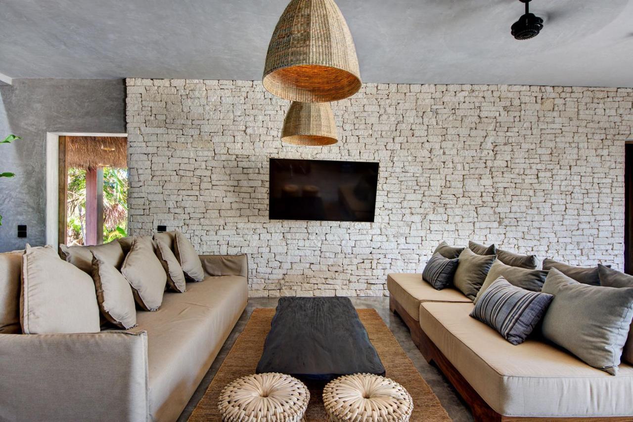 Beachfront Villa In Tankah Bay Тулум Екстериор снимка